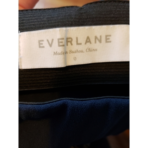 Everlane Navy Pleated skirt - Picture 4 of 10